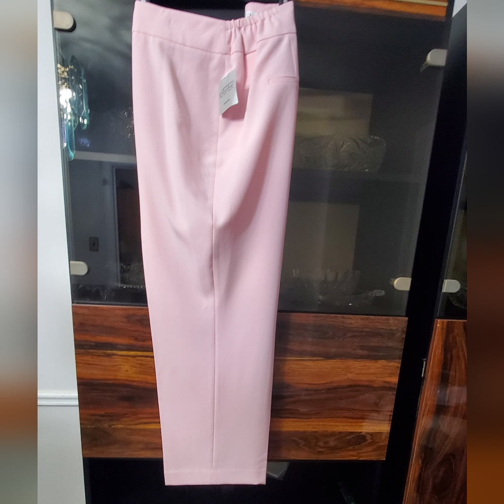 NWT Kasper Beautiful LightPink Dressing Pant; Sz 20W; Lined, 2 Side Pockets; $50